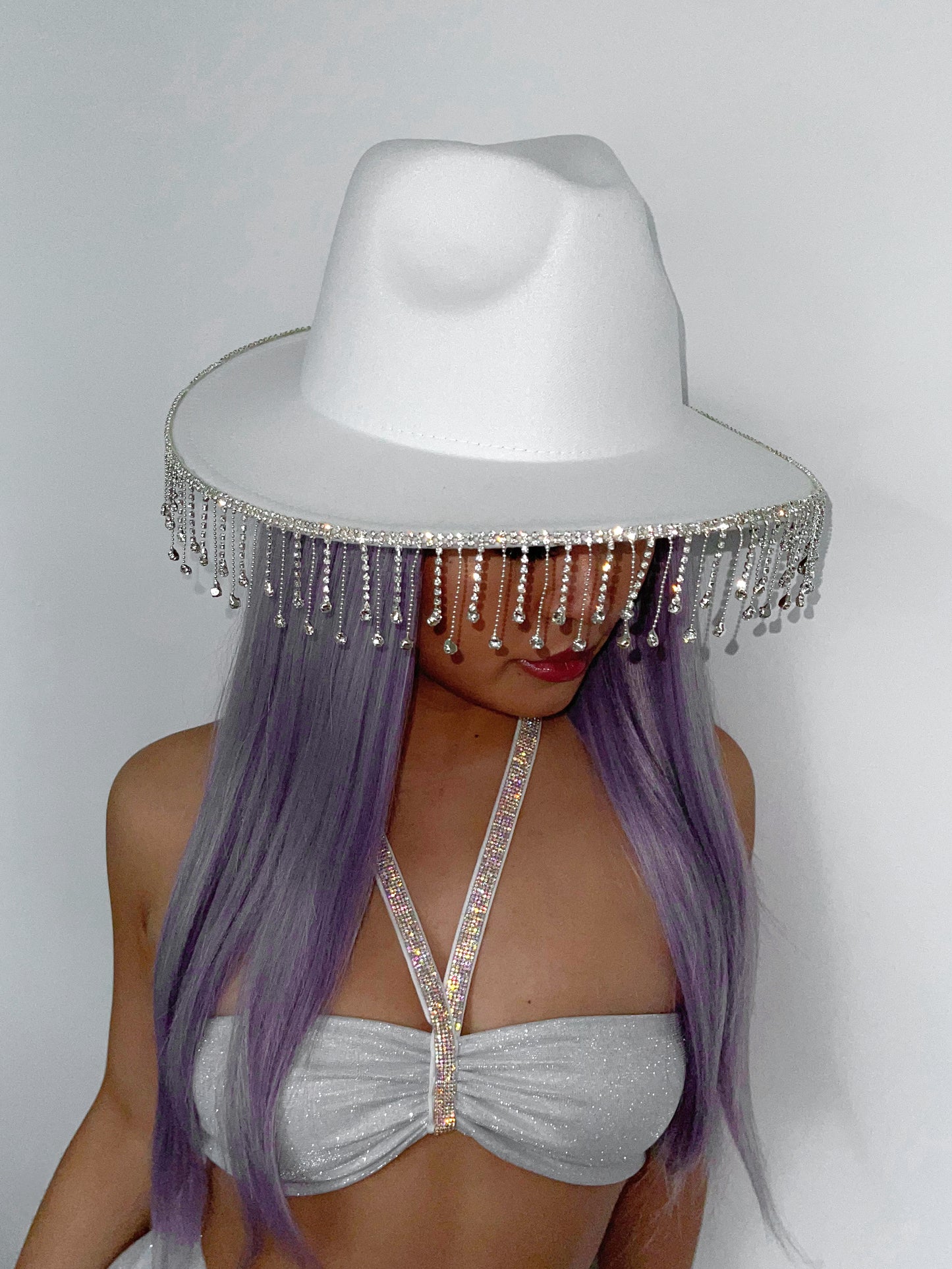 Typa Girl Rhinestone Fringe Cowboy Hat