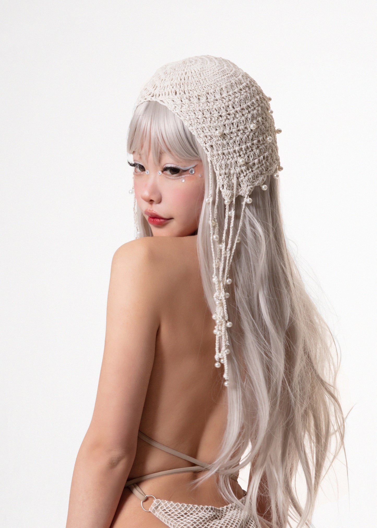 The Girl On Pearl Beanie Hat