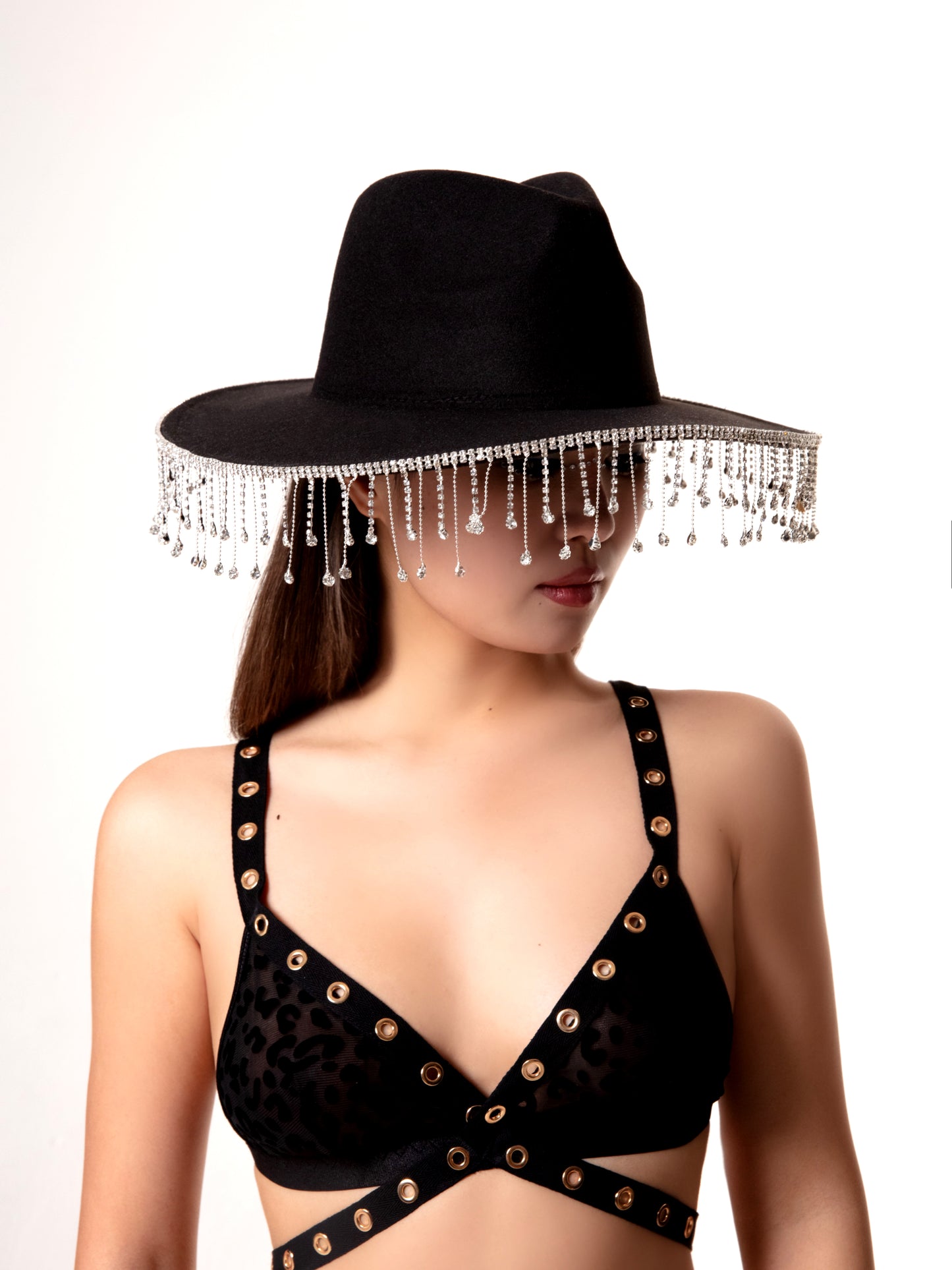 Moonshine Rhinestone Fringe Cowboy Hat
