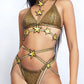 All-in-one Sum Like A Trophy Full Body Harness Set+Top+Bottom