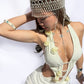 All-in-one Cloud Nine Bodysuit+Wrap Skirt+Waist Chain+Head Chain
