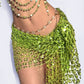 Caught in Green Sequin Shawl