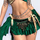 Golden Leaf Wrap Skirt