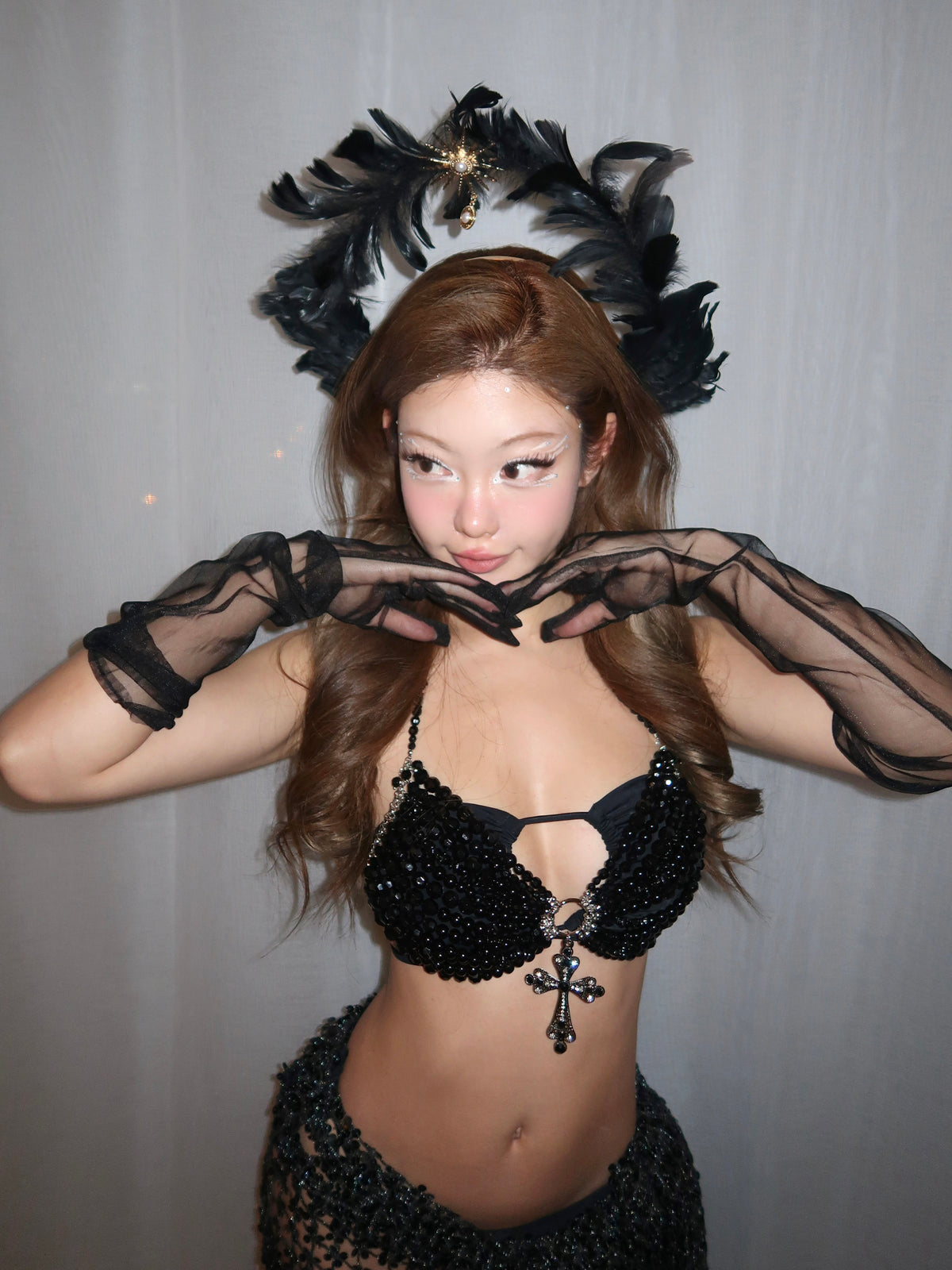 Devil Face Halo Crown