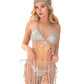 All-in-one Crystal Starfall Bra Chain+Chain Skirt