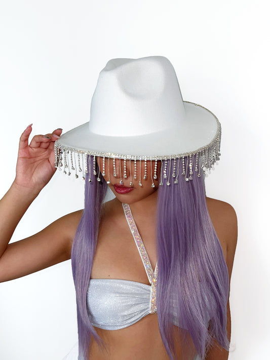 Typa Girl Rhinestone Fringe Cowboy Hat