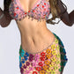 All-in-one Cotton Candy Chest Chain+Skirt Chain+Pink Top+Pink Bottom