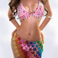 All-in-one Cotton Candy Chest Chain+Skirt Chain+Pink Top+Pink Bottom